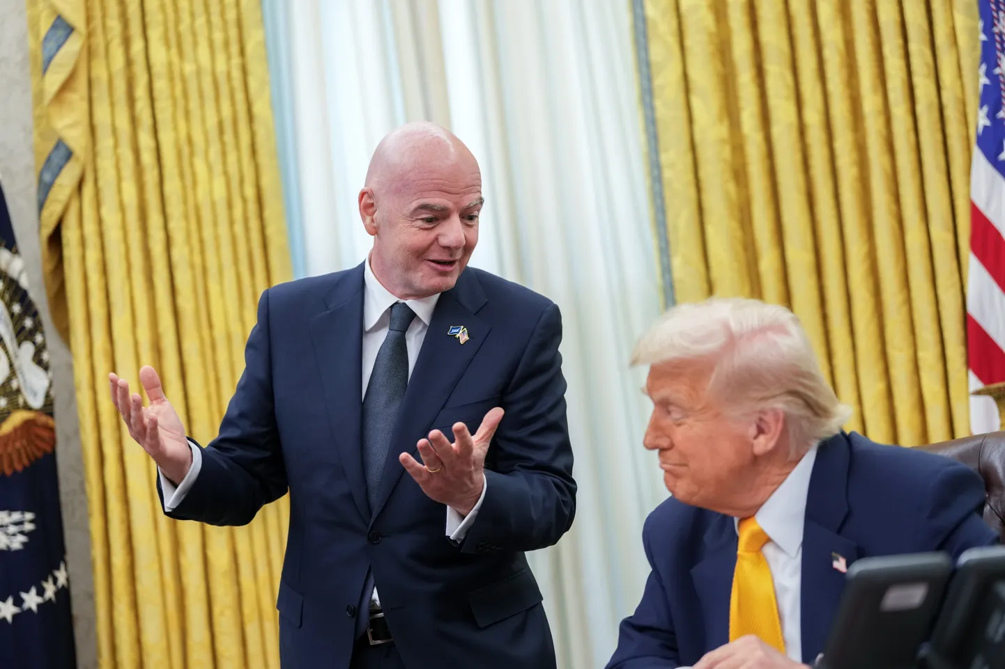 Джанни Инфантино и Дональд Трамп.
