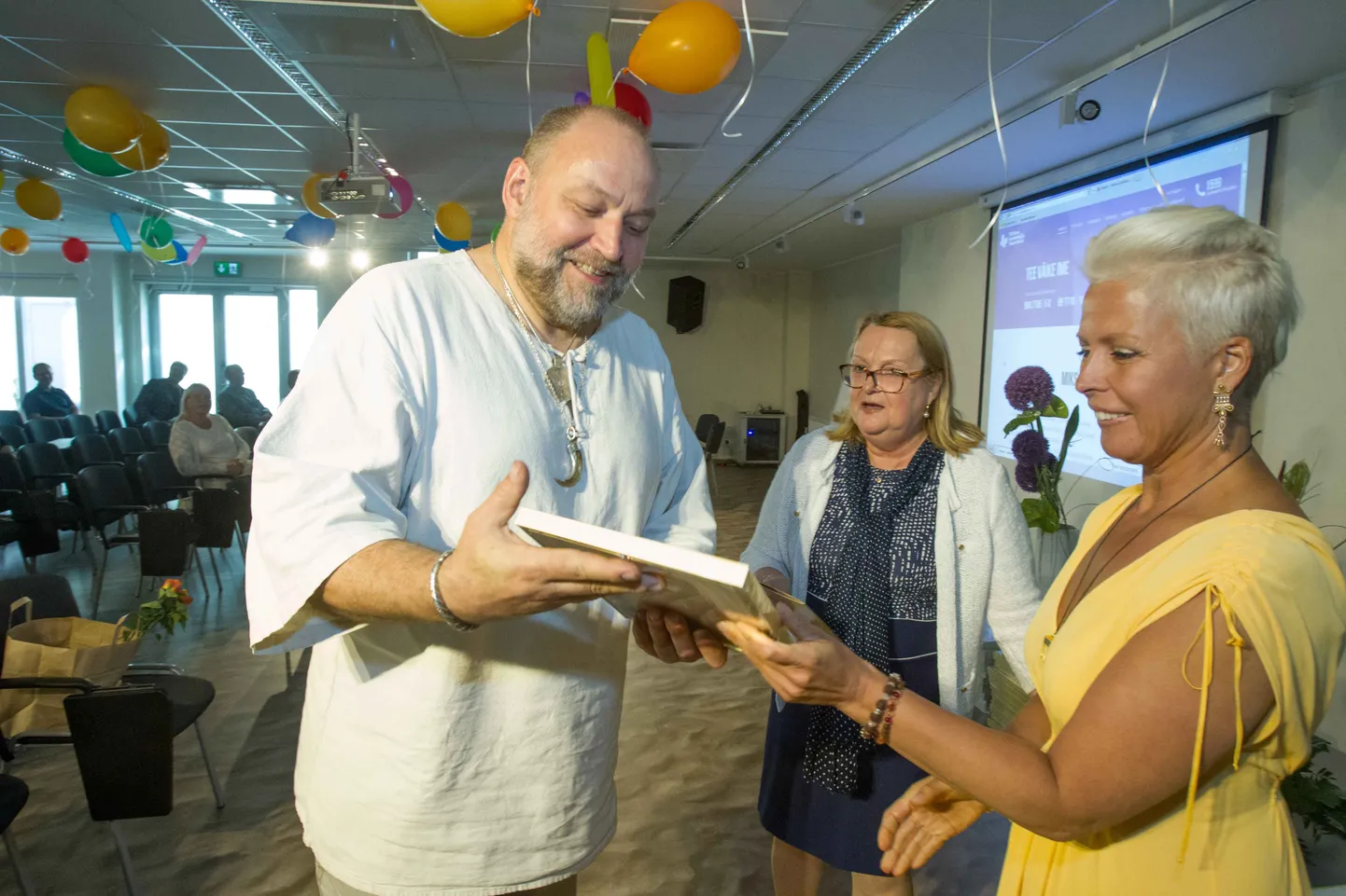 Tauno Kangro, Inna Kramer ja Evelin Ilves.