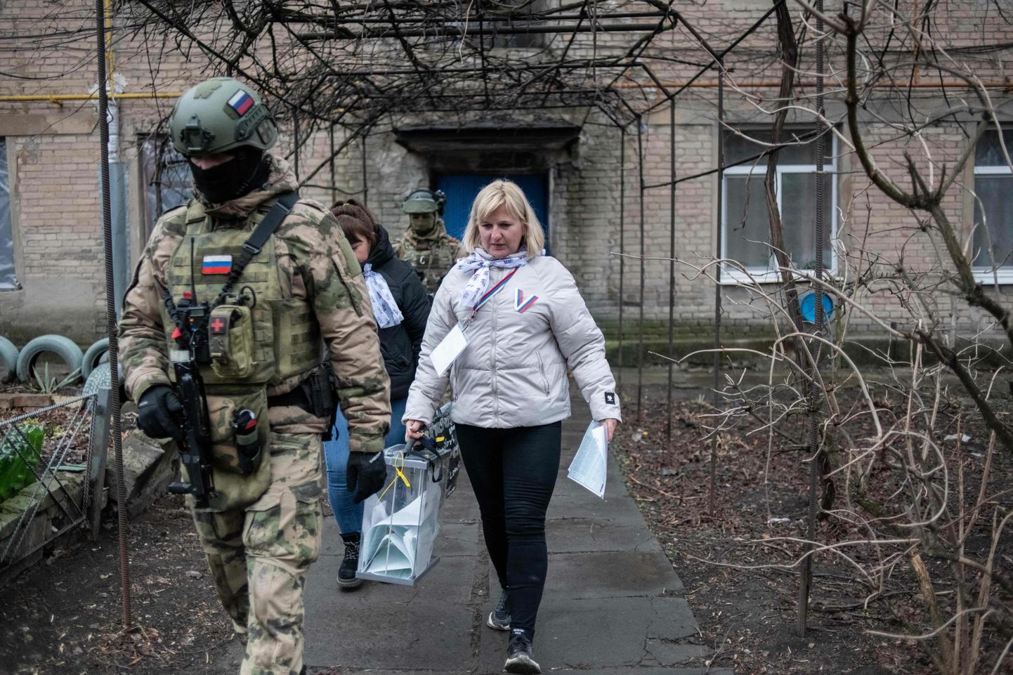 Kaughääletamine libavalimistel okupeeritud Donetski oblastis.