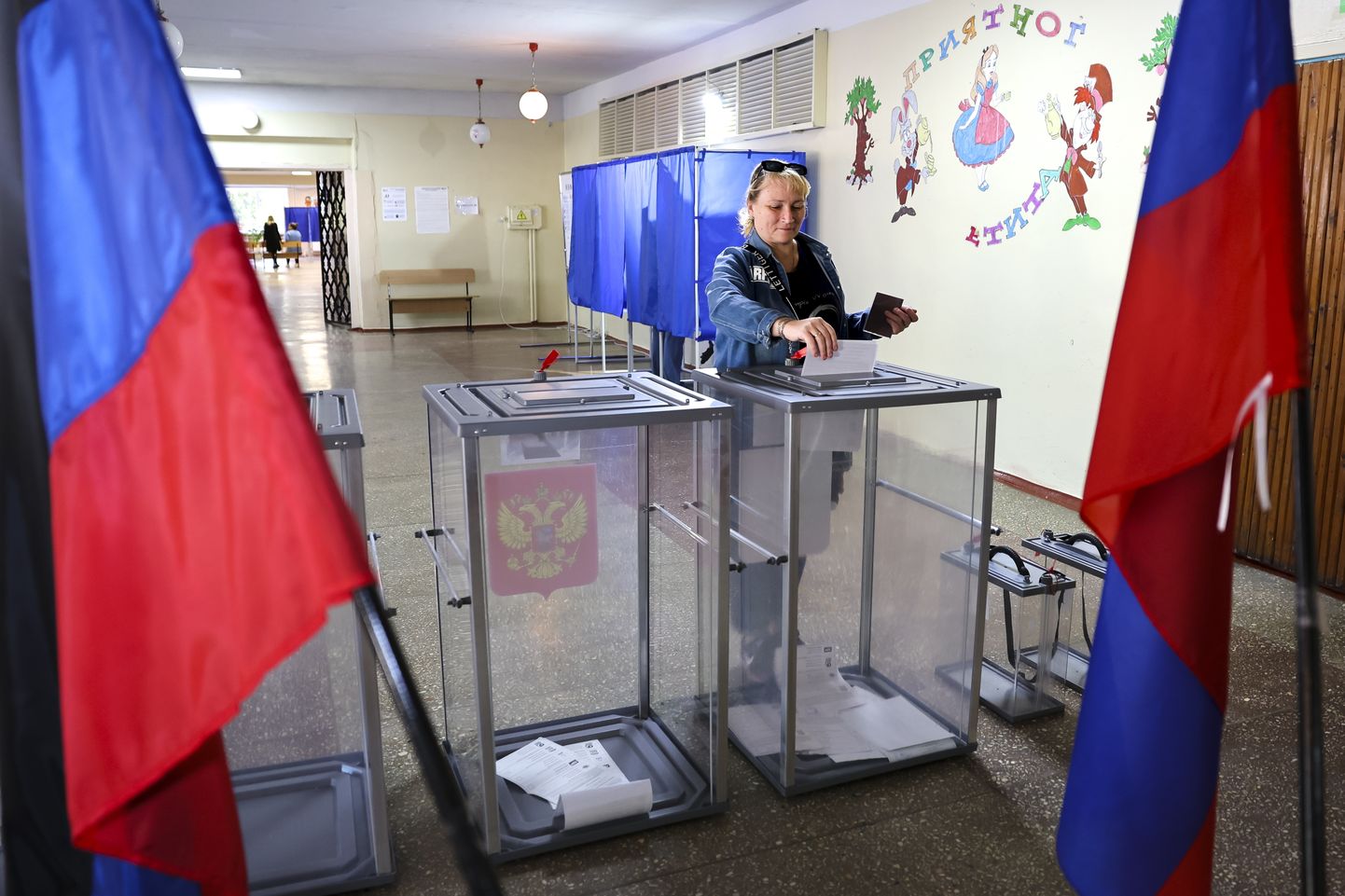 Valimisjaoskond okupeeritud Donetskis.