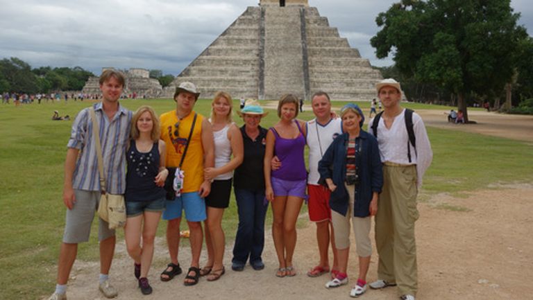Meksikas piramīdas ir viens Dmitrija un Kristīnes no ceļojuma spilgtākajiem iespaidiem 