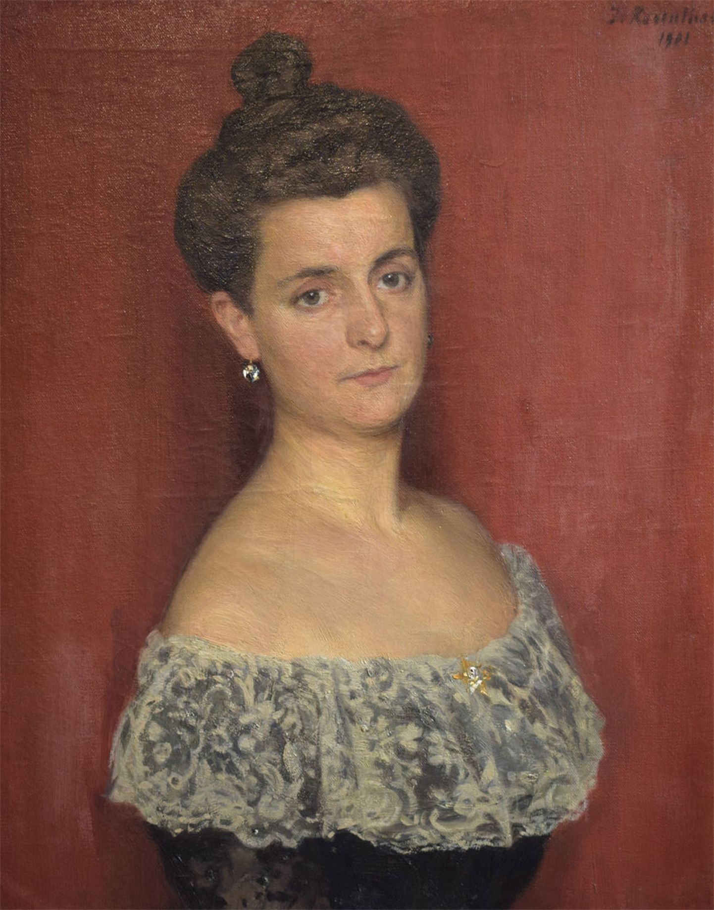 Janis Rozentāls “K. Benuā portrets”, 1901, audekls, 68x55 cm 