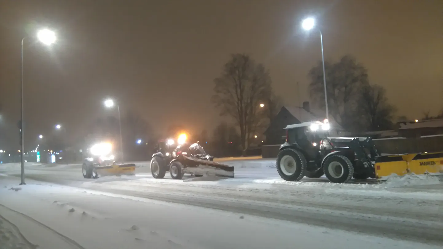 Lumekoristus käis Tartus juba kella 6 ajal hommikul.