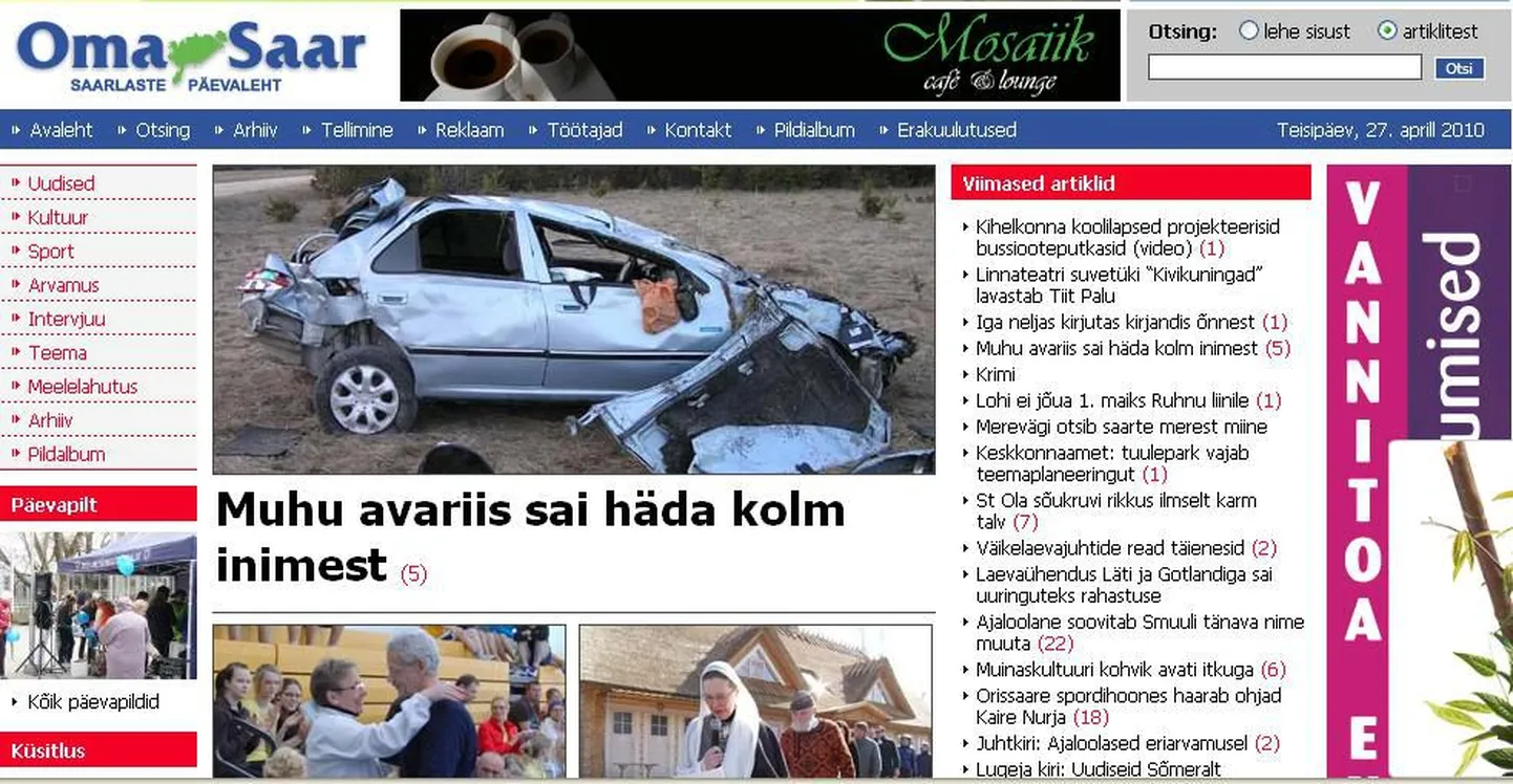 Ajaleht Oma Saar ei tohi edaspidi sama nime all ilmumist jätkata.