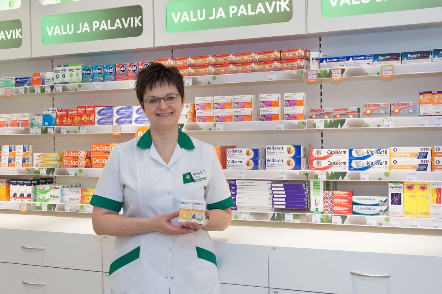 BENU Suur-Pärnu apteegi juhataja Liivi Allikas.