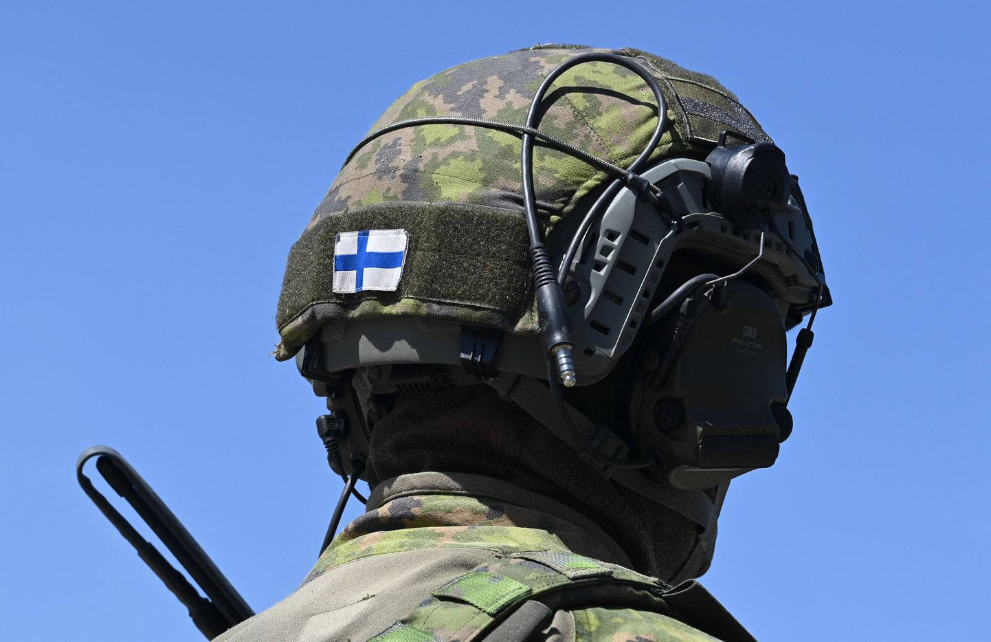 Soome sõdur õppusel.