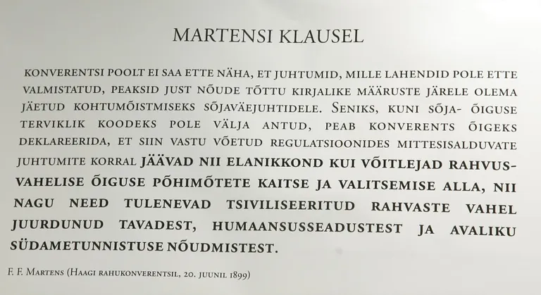 Martensi klausel.