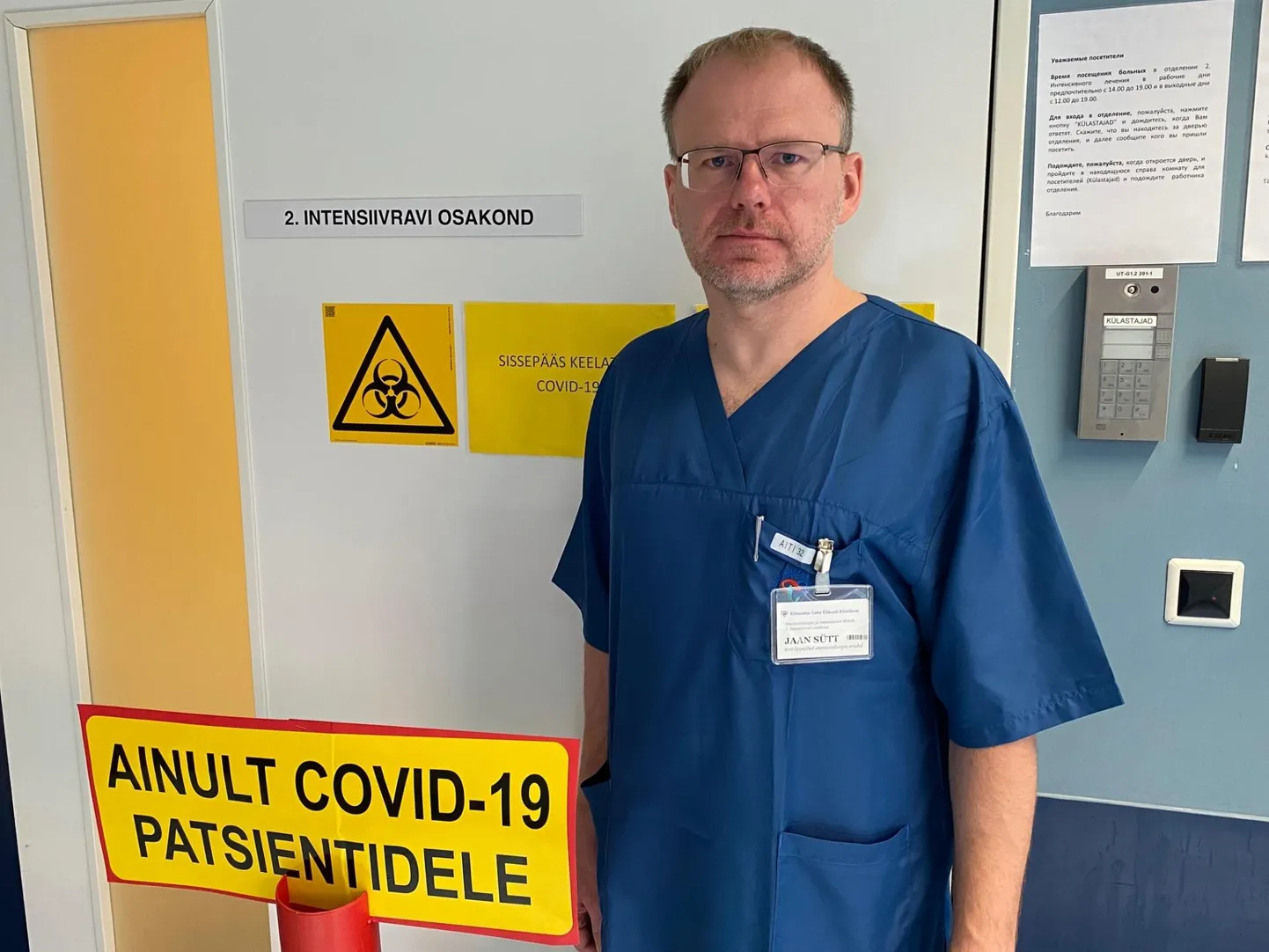 Intensiivravi arst ja Eesti arstide liidu president Jaan Sütt.