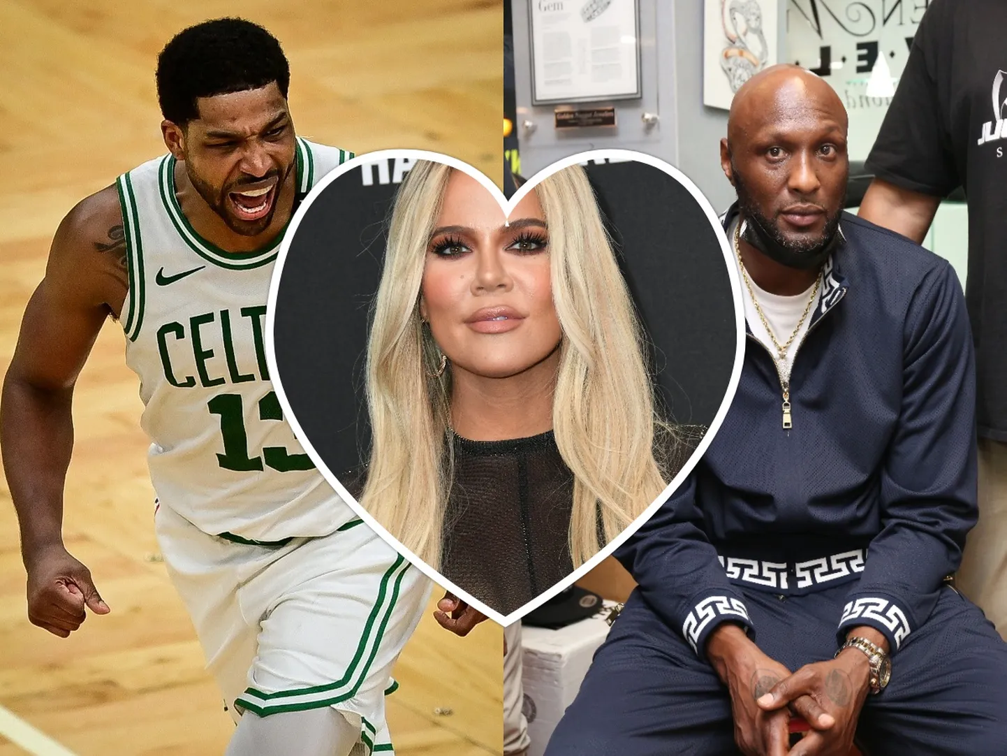 Tülitsev trio: Tristan Thompson, Khloé Kardashian ja Lamar Odom.