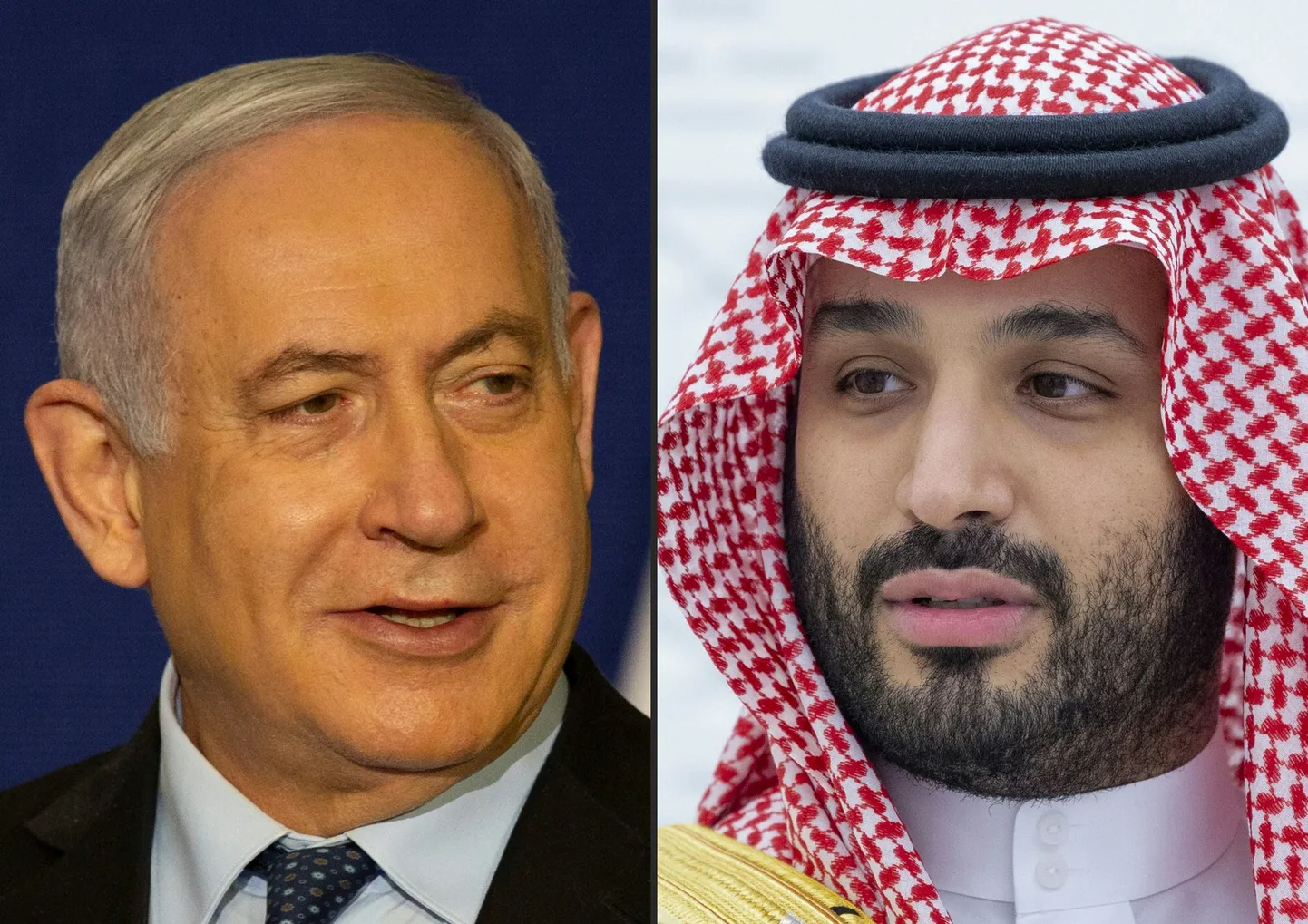 Iisraeli peaminister Benjamin Netanyahu ja Saudi Araabia kroonprints Mohammed bin Salman.