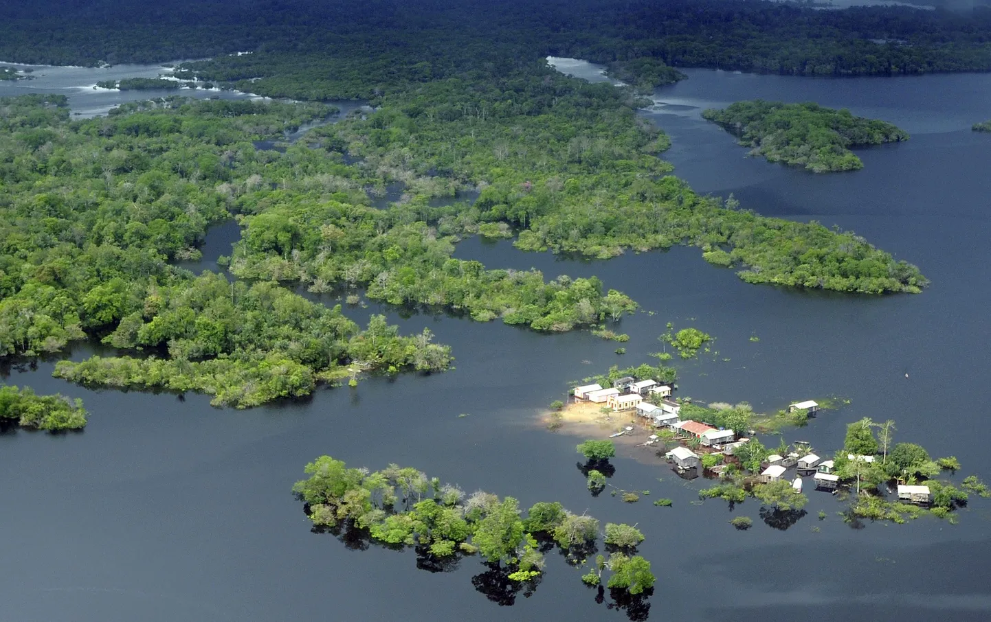 Üleujutatud maa-ala Amazonase osariigis.