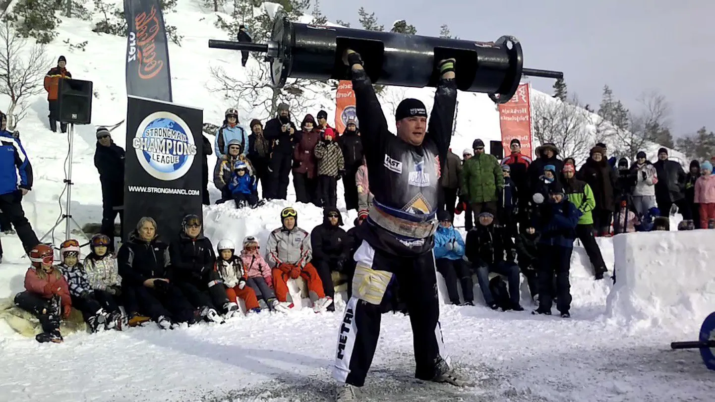 Eesti esirammumees Rauno Heinla võistlushoos.