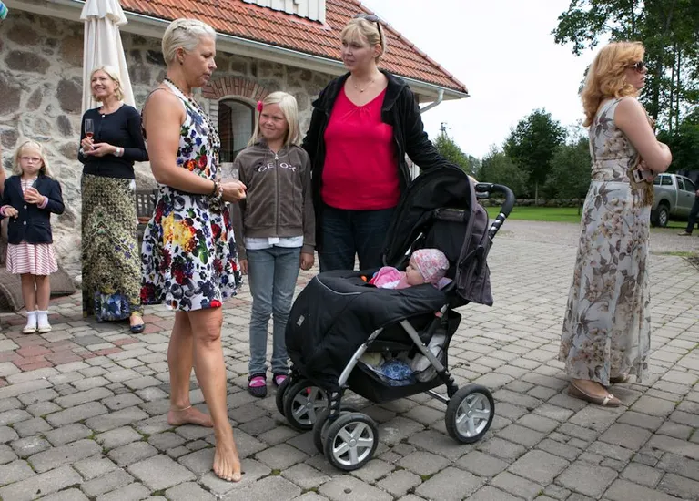 Ministrid käisid Ärmal külas. Evelin Ilves võttis külalisi vastu paljajalu