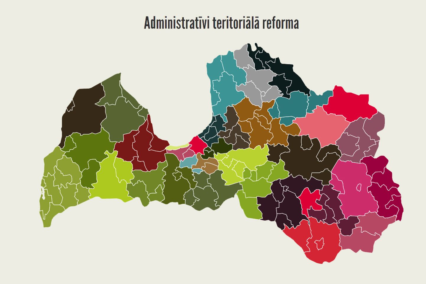 Карта административно-территориальной реформы
