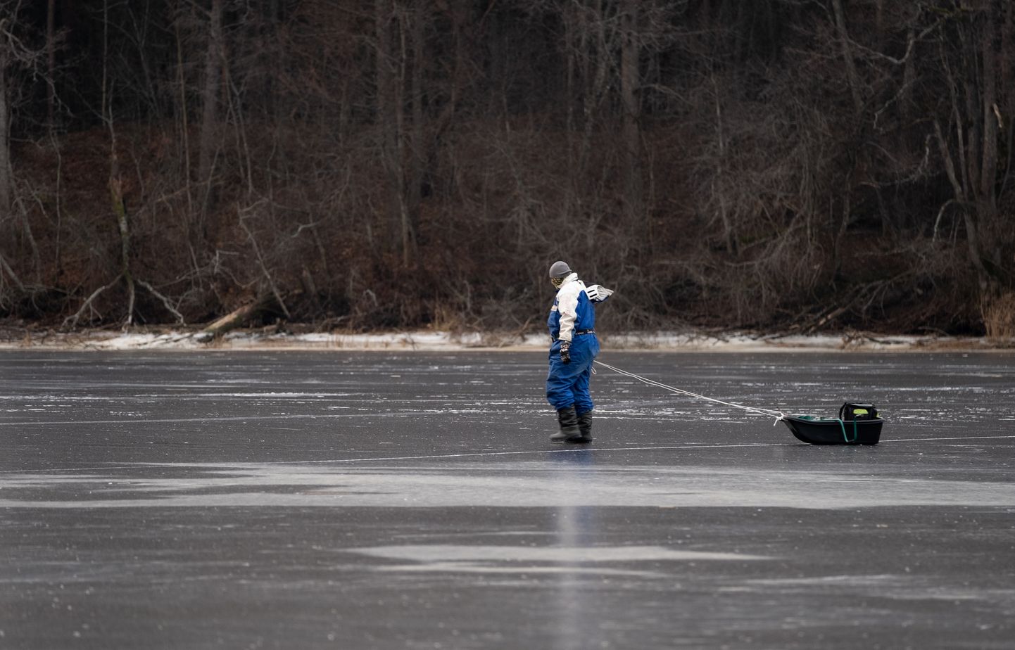 Esimesed kalamehed jääl. Foto on illustratiivne.
