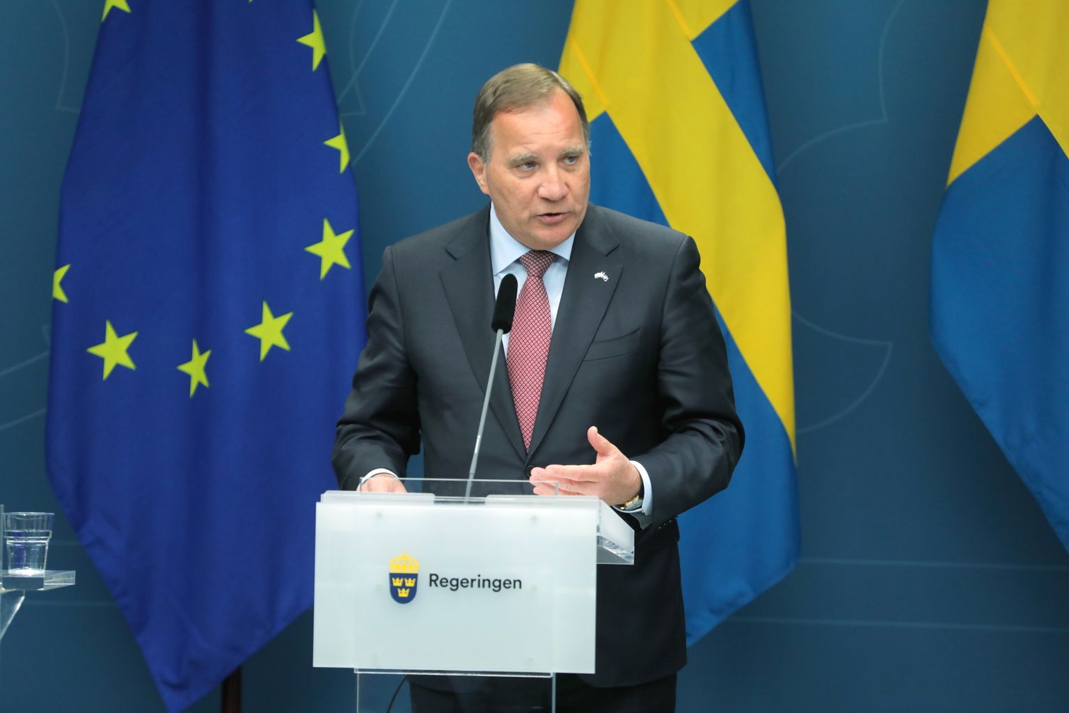 Rootsi vähemusvalitsuse juht Stefan Löfven.