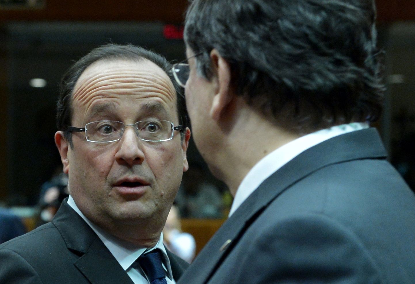 Prantsuse president François Hollande (vasakul) ja Euroopa Komisjoni president José Manuel Barroso.