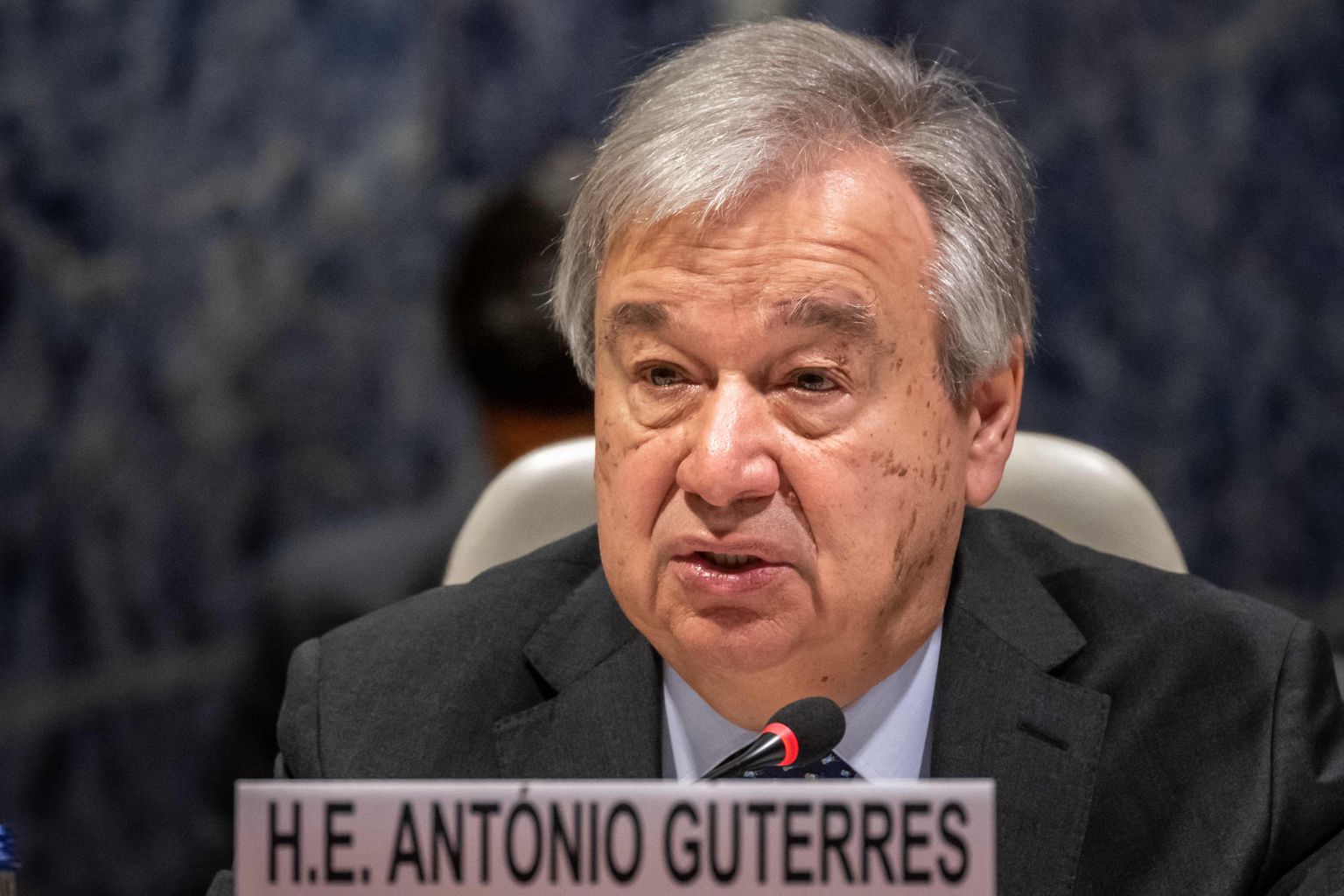 ANO ģenerālsekretārs Antoniu Gutērrešs.