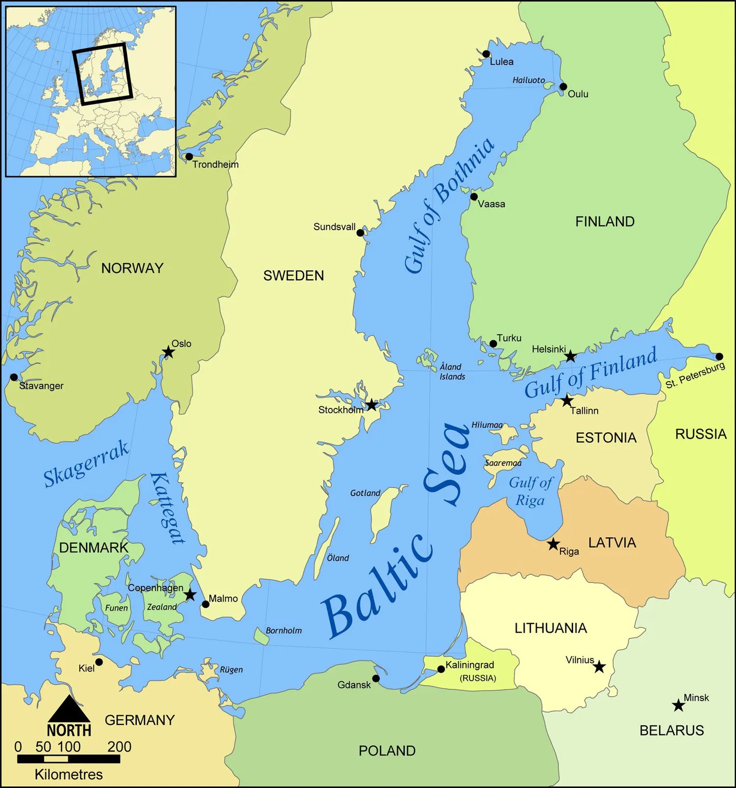 Läänemere-äärsed riigid.