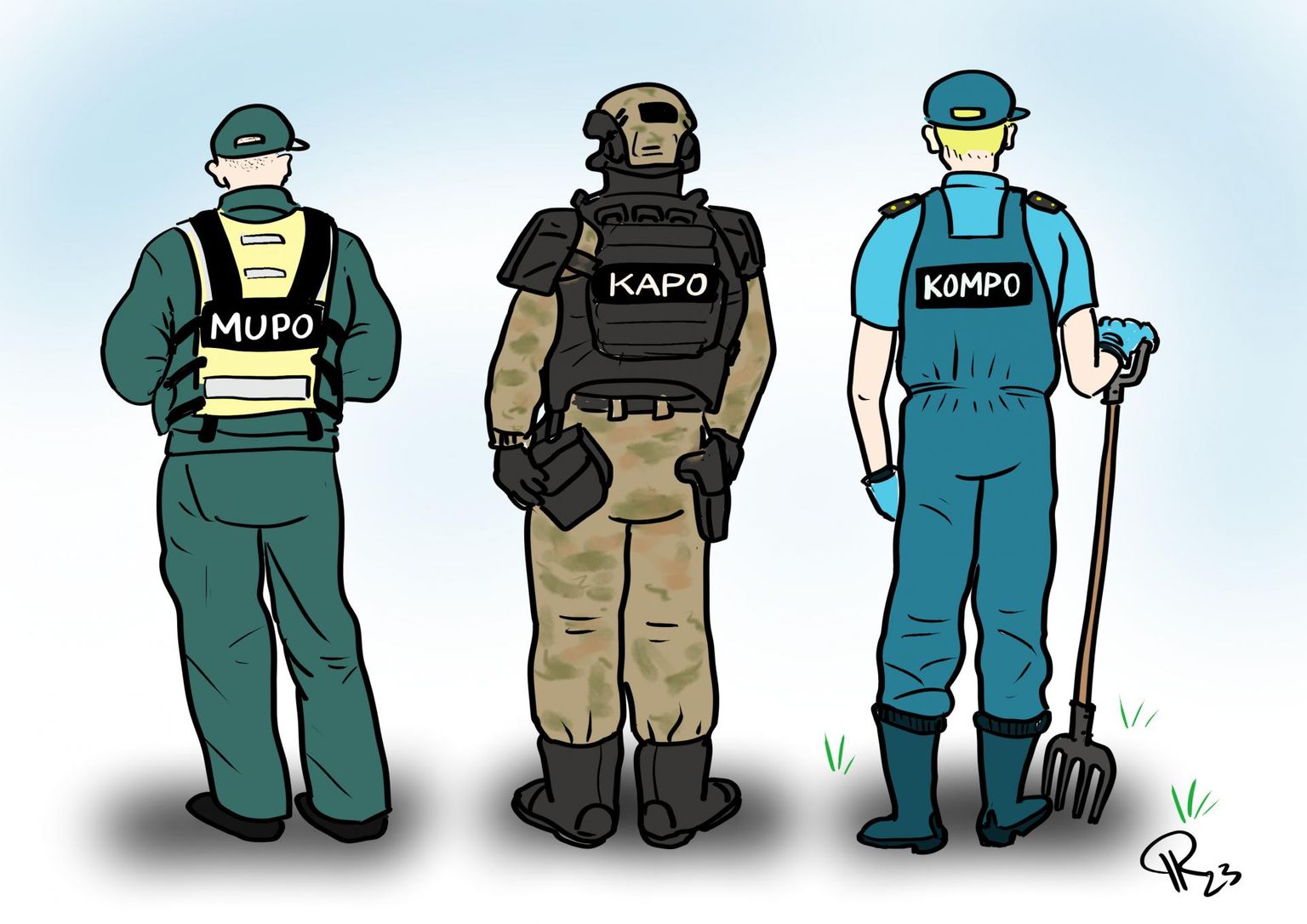 Nädala karikatuur "Kompostipolitsei".