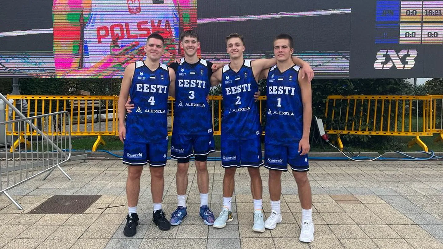 Eesti 3x3 U18 korvpallikoondis.