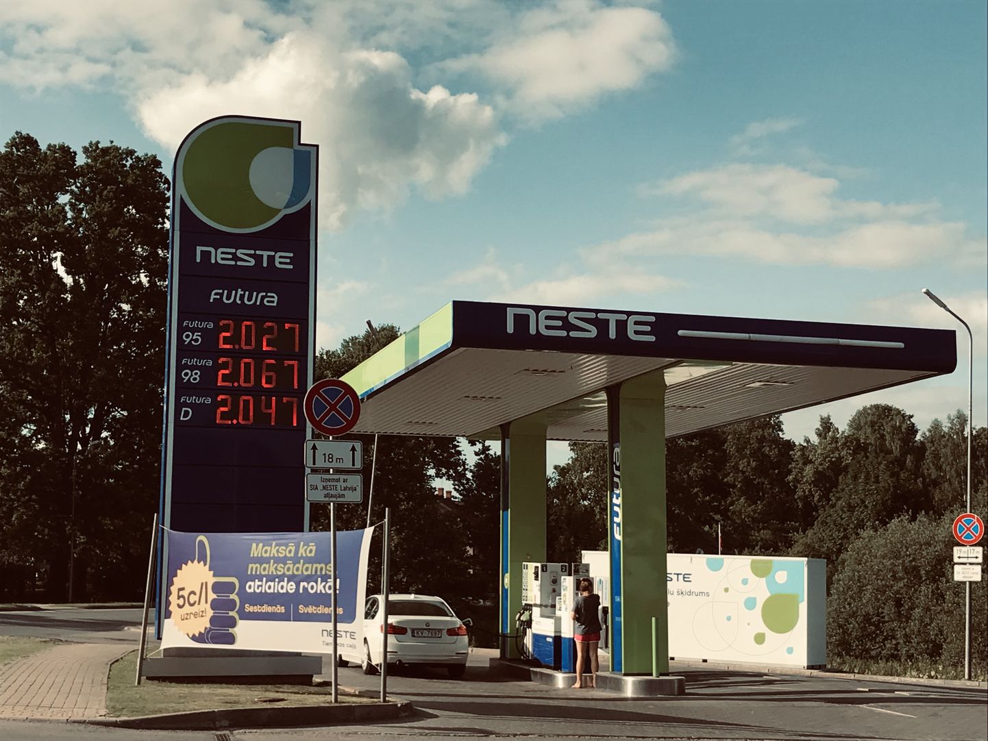 Kütusehinnad Aluksnes 3. juulil.