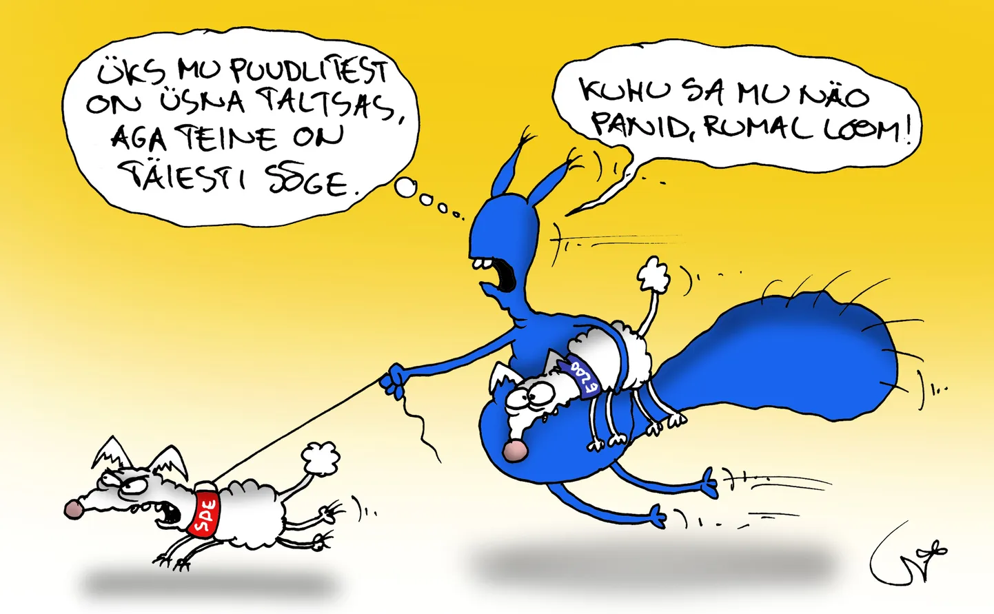 Urmas Nemvalts joonistab.