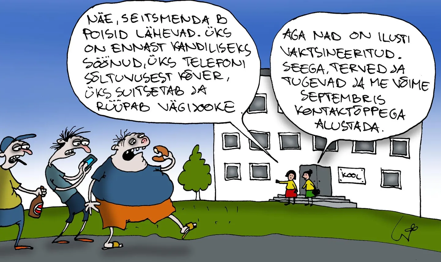 Urmas Nemvalts joonistab. FOTO: Urmas Nemvalts