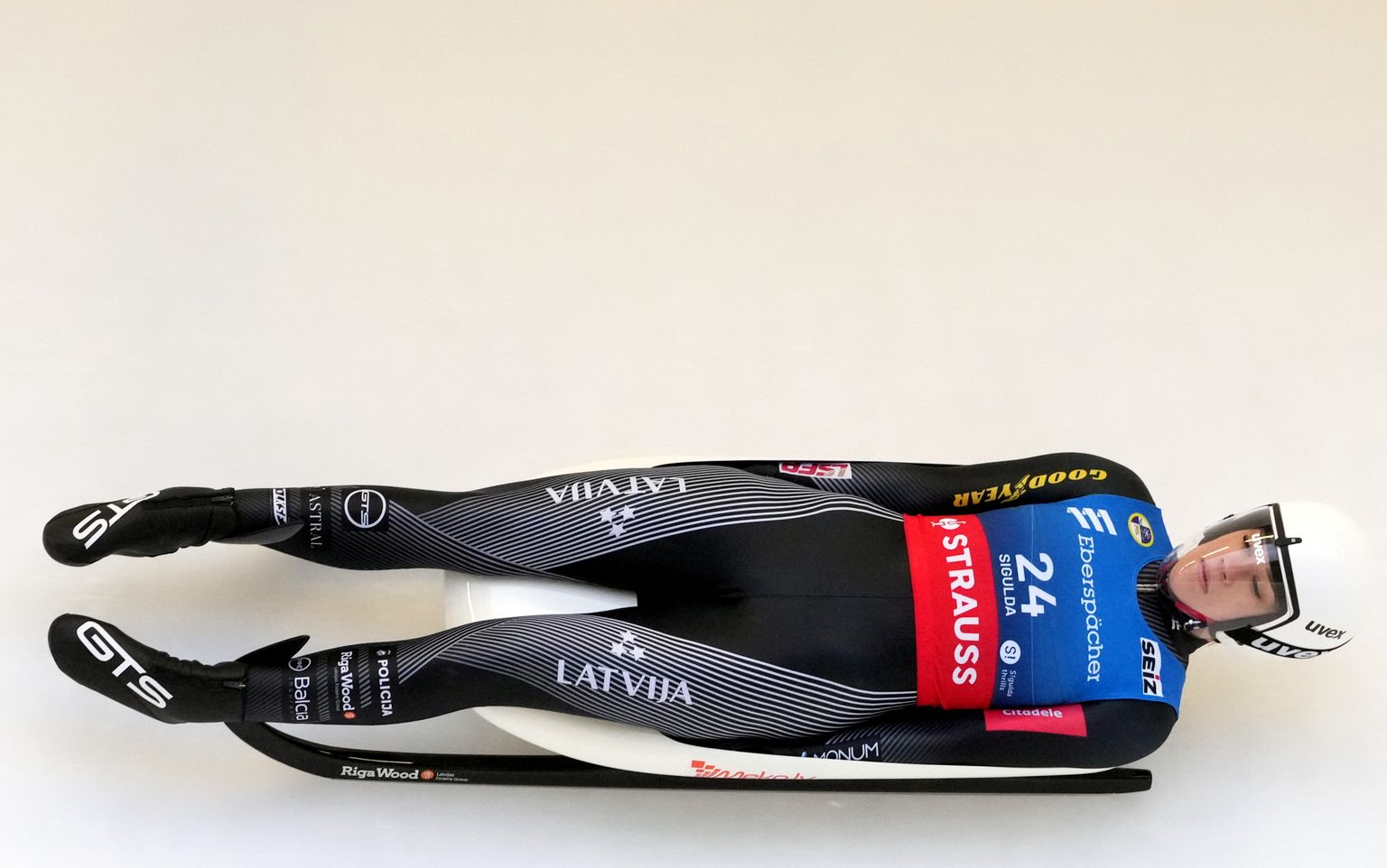 Latvijas kamaniņu braucēja Elīna Ieva Vītola FIL Eiropas čempionātā kamaniņu sportā Siguldas Bobsleja un kamaniņu trasē.