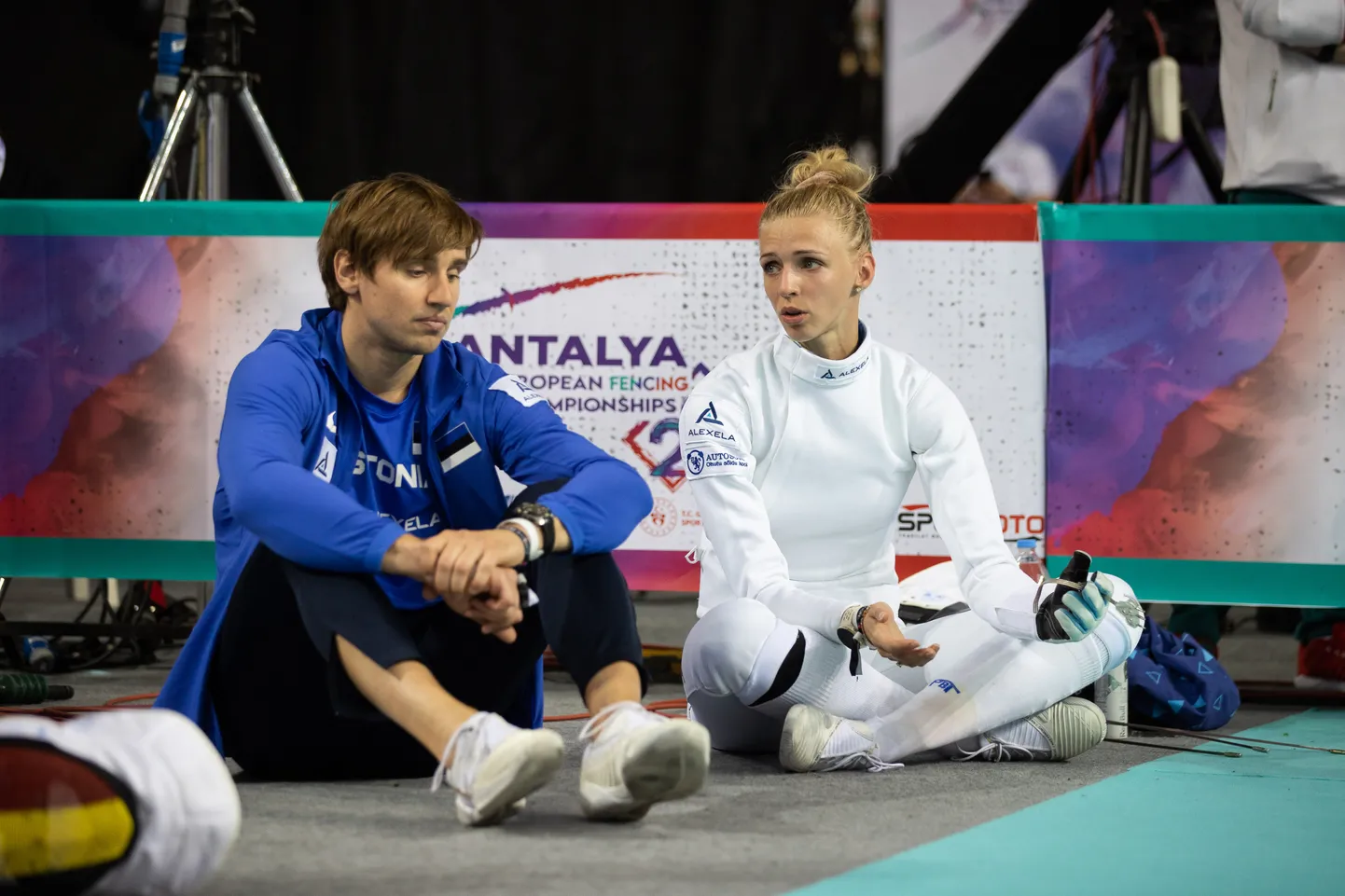 Катрина Лехис и ее тренер Николай Новоселов.