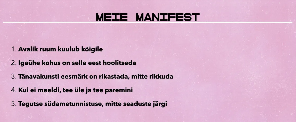 Stencibility tänavakunsti manifest
