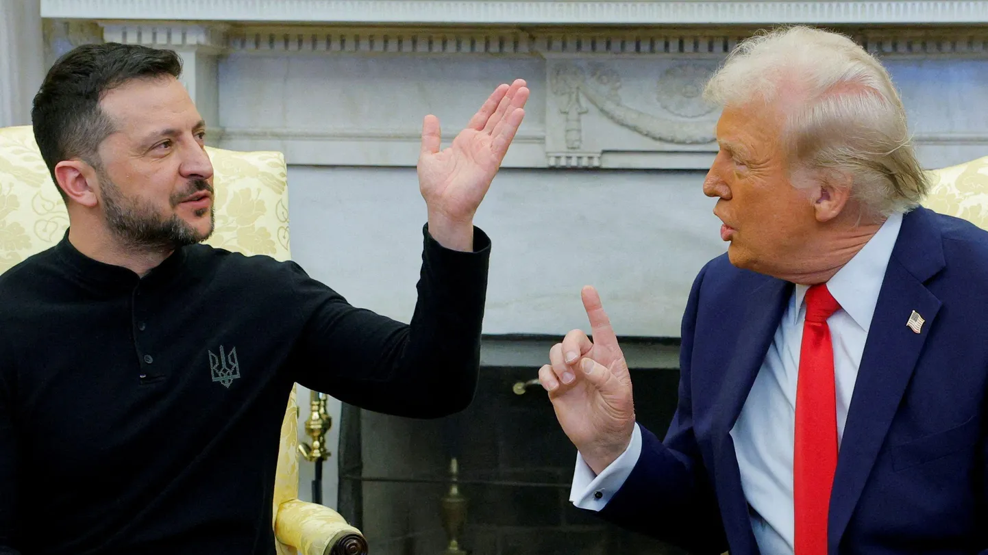 Зеленский и Трамп в Белом доме.