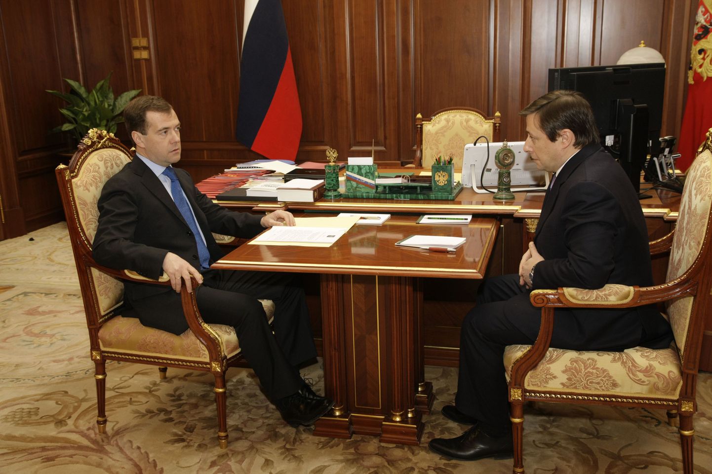 Aleksander Hloponin ja Dmitri Medvedev.