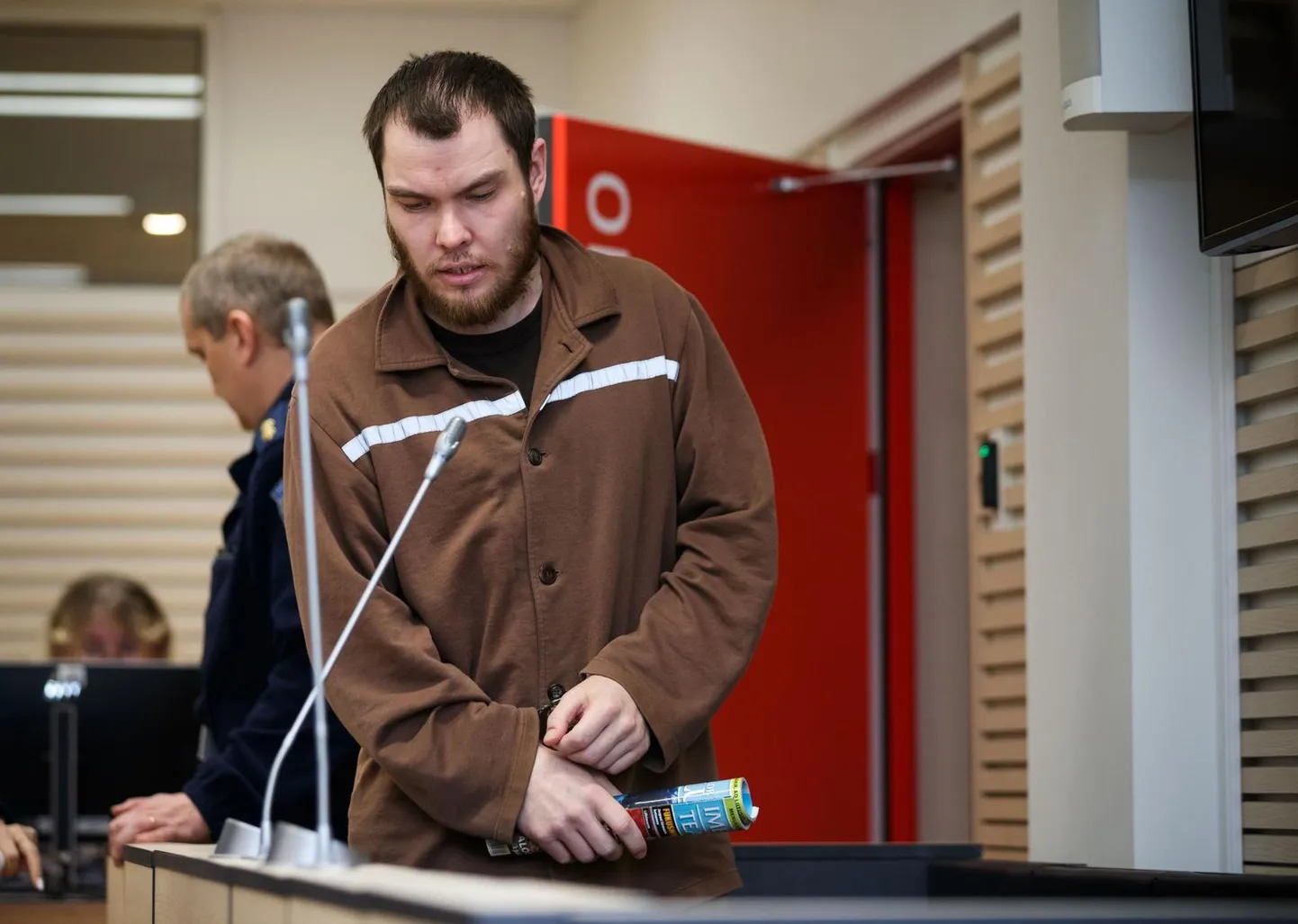Тийт Мяртман в декабре 2019 года в Харьюском уездном суде.