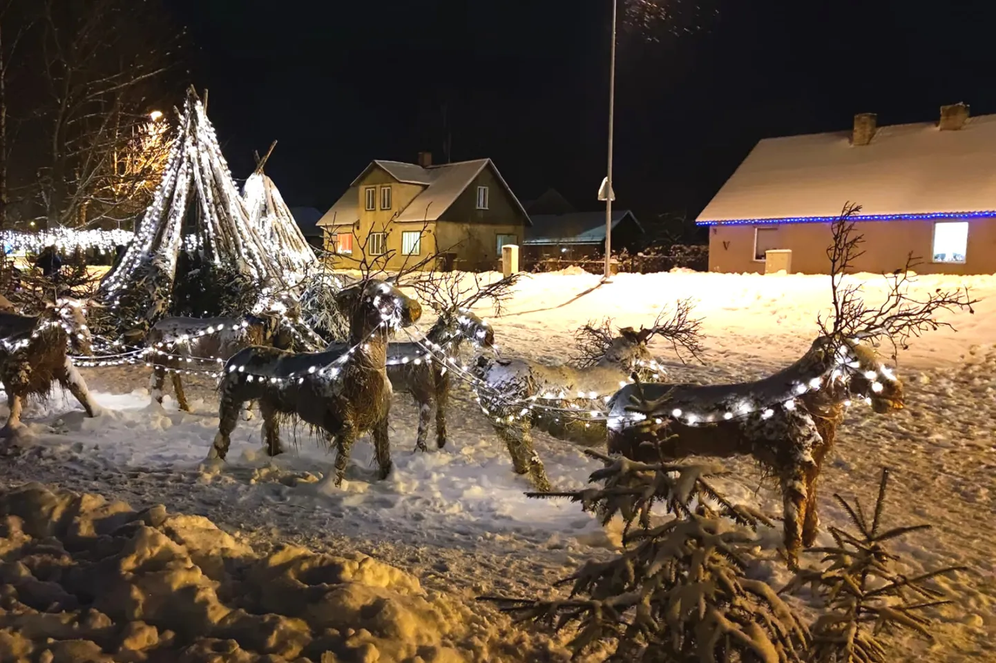 Viljandi vald kutsub üles pühade puhul kenasti kaunistatud majadest ja hoovidest pilte saatma. See pilt on tehtud 2021. aastal Mustlas.