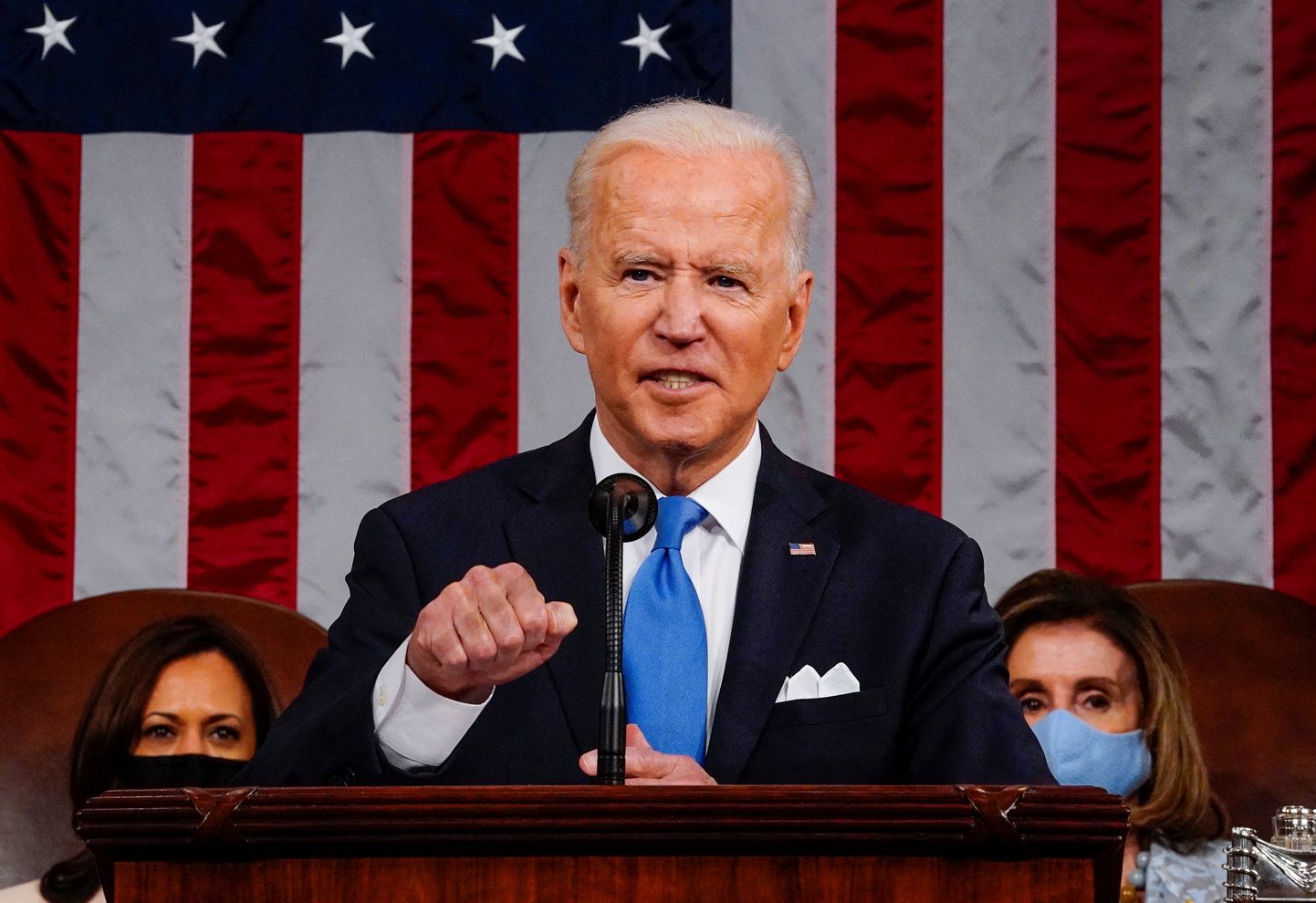 USA president Joe Biden esinemas esimese kongressikõnega.