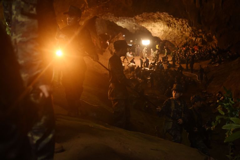 Päästeoperatsioonis osalevad tai mereväelased Tham Luangi koobastikus