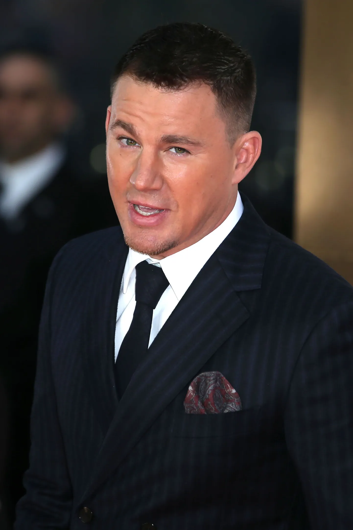 US actor Channing Tatum poses upon arrival for the World premiere of Matthew Vaughn's 'Kingsman:The Golden Circle' in London on September 18, 2017.  / AFP PHOTO / Daniel LEAL-OLIVAS