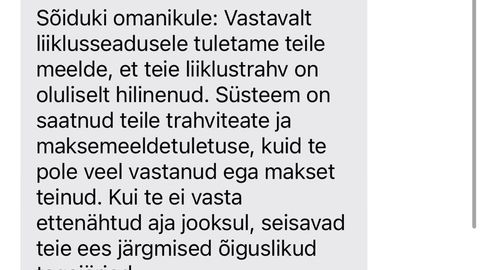 HOIATUS ⟩ Transpordiameti nimel levib järjekordne petuskeem