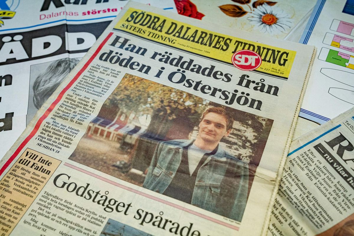 Ülejärgmisel päeval pärast laevaõnnetust ilmus Södra Dalarnes Tidningi esiküljel Veljo Juuse suure fotoga lugu «Ta päästeti surmast Läänemerel».