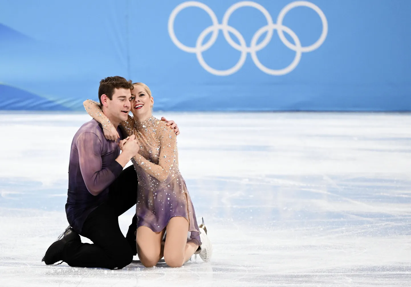 Alexa Knierim ja Brandon Frazier olümpial.