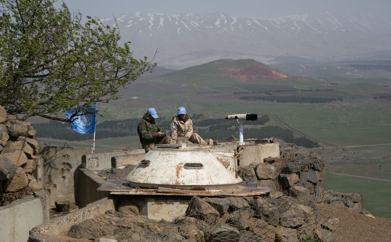 ÜRO vaatlejad Golanil. Foto: