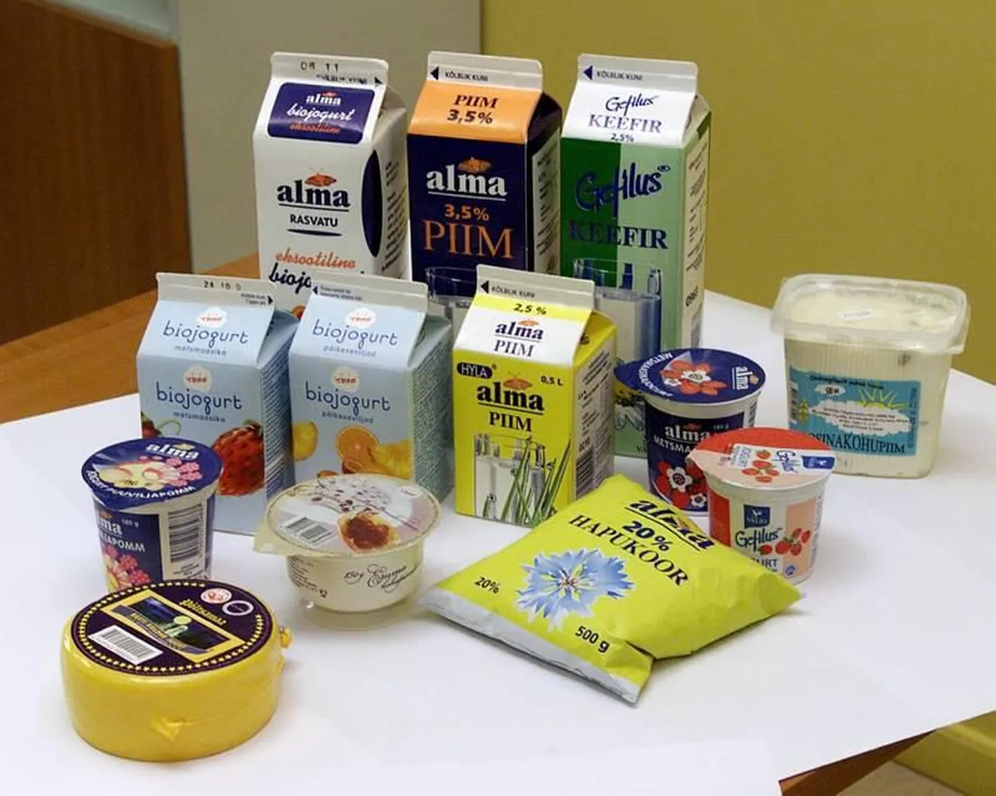 Valik pääsukesemärgi saanud tooteid.