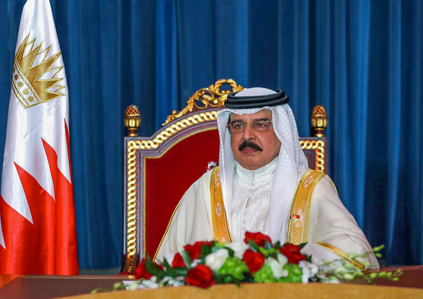 Bahreinas karalis Hamads bin Isa al Halīfa