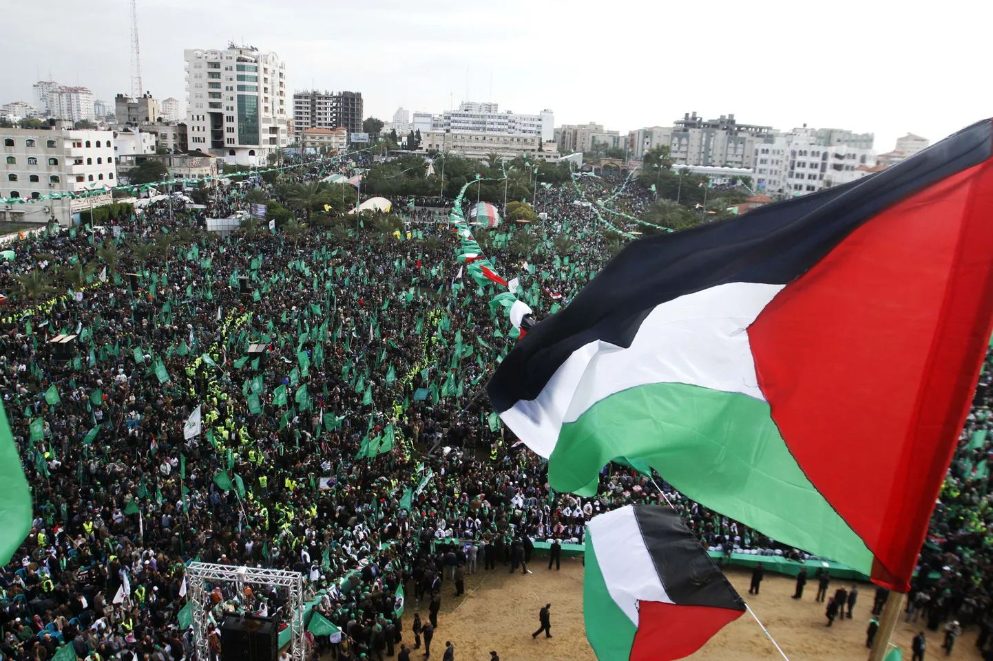 Газа празднует годовщину создания ХАМАС
