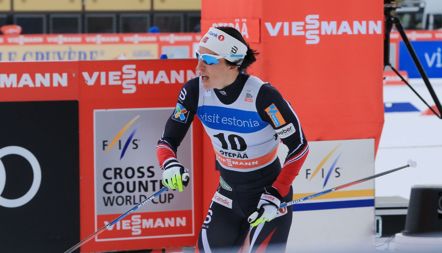 Maailmakarikaetapi klassikadistantsi võitja Marit Björgen.