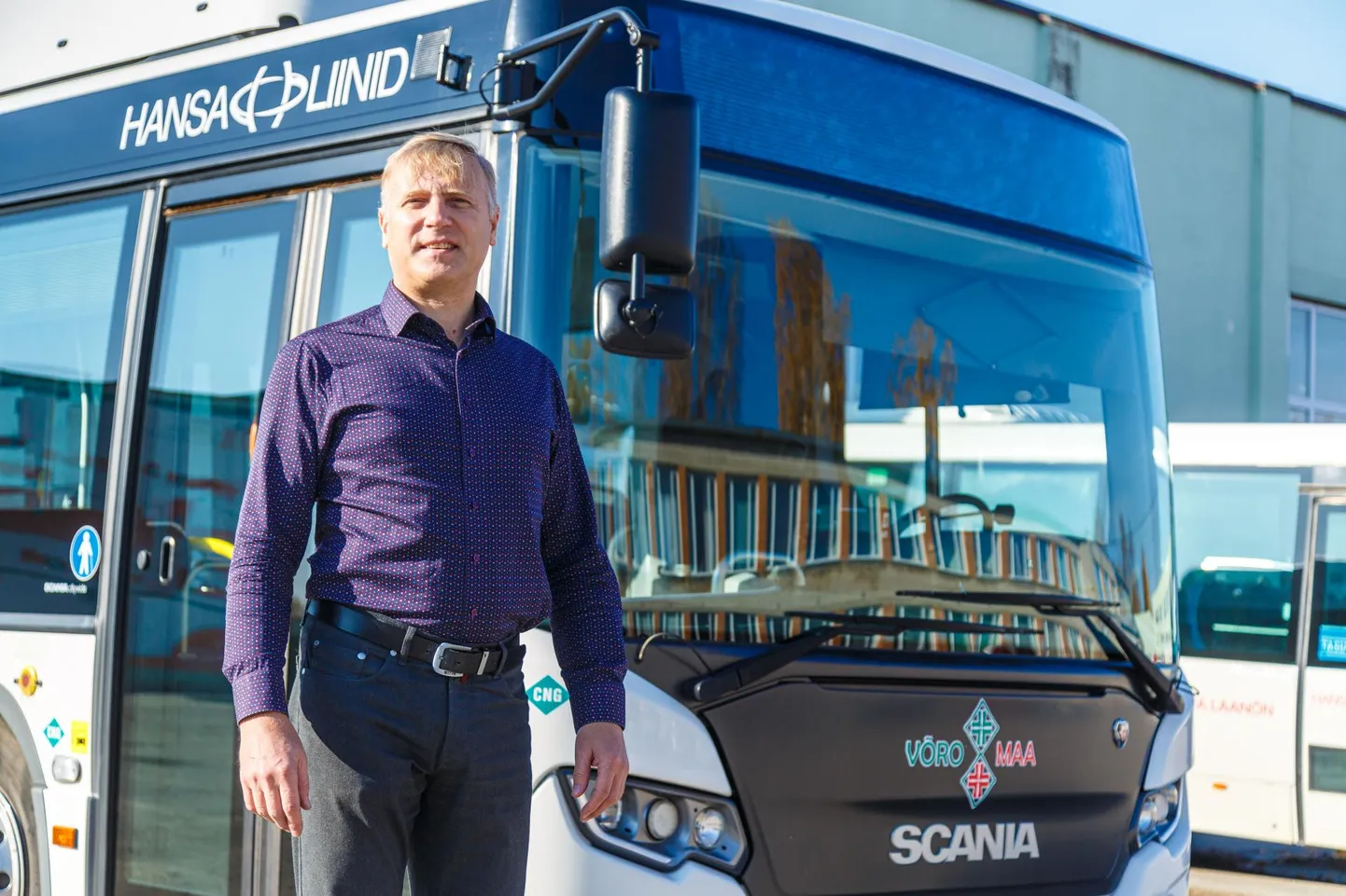 Madis Lepp juhib muu hulgas Võrumaal reisijaid vedavat firmat Hansa Bussiliinid.