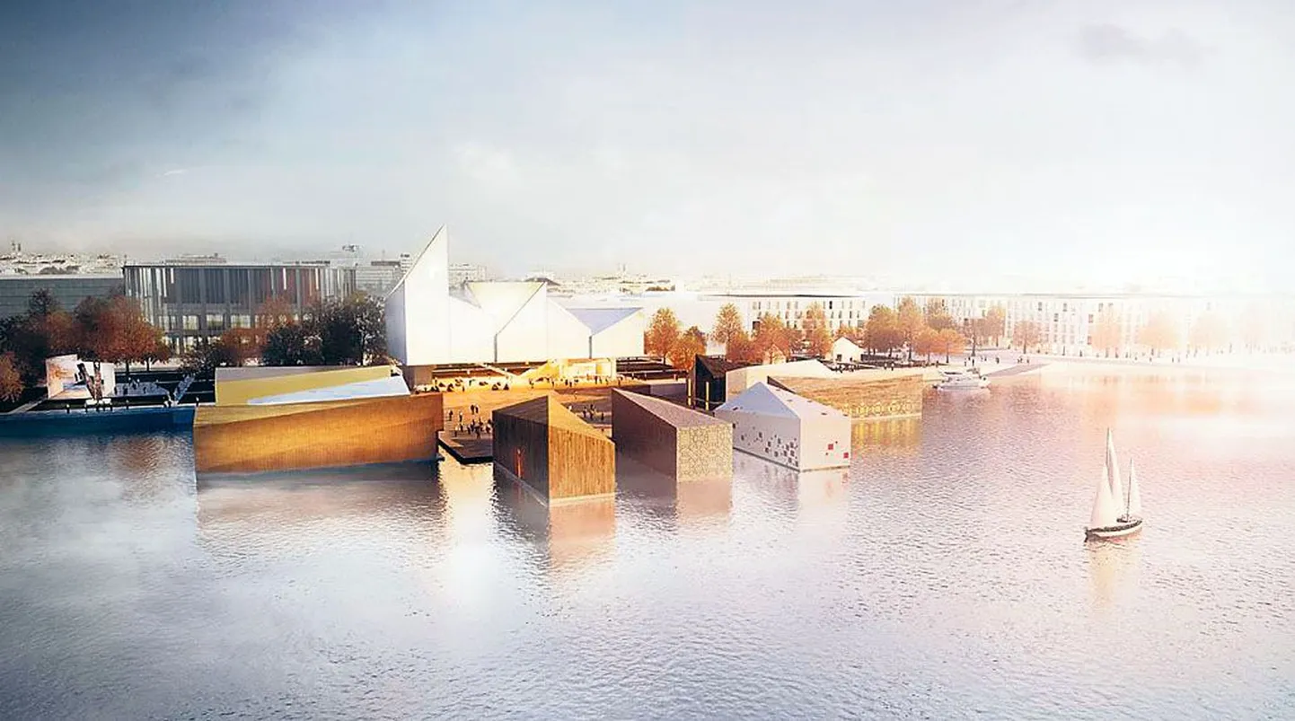 Vaade võimalikule kunstisadamale Pärnu jõel.