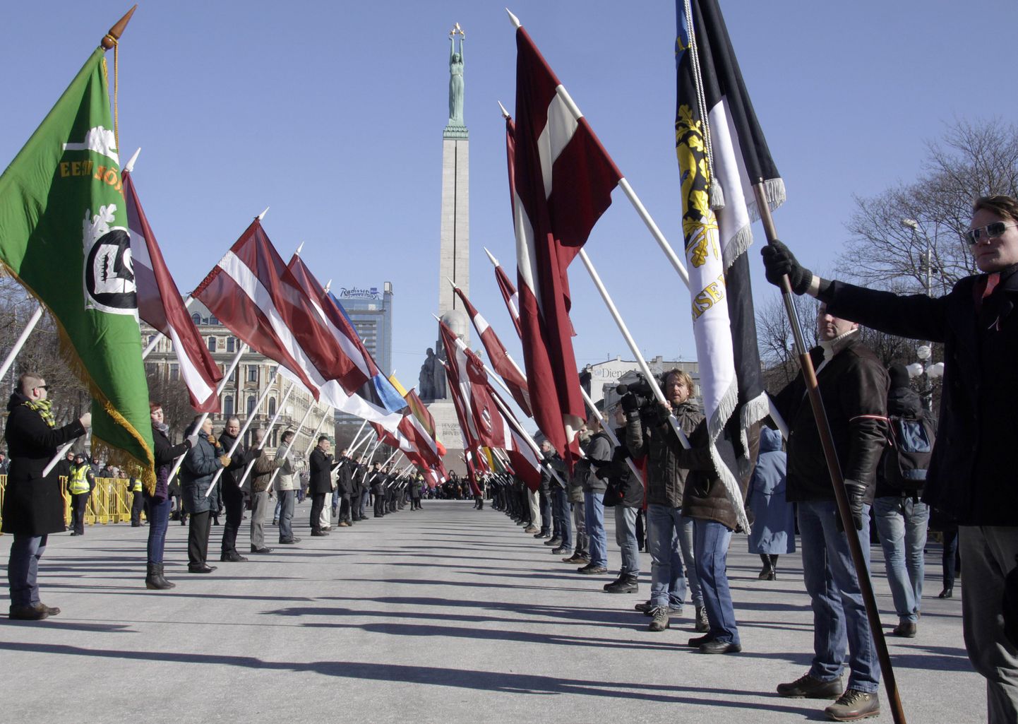 Leegionäride marss 2014. aasta kevadel Riias.