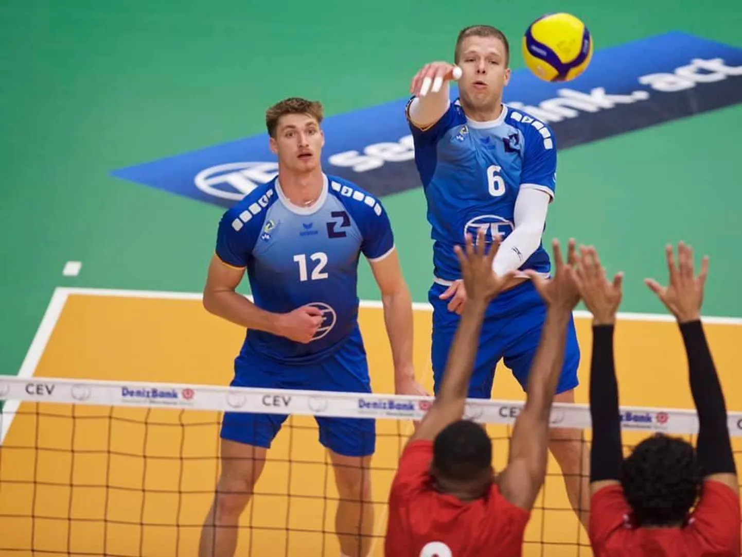 Martti Juhkami (number 6) juhatas hooaja Saksamaa võrkpalli meistriliigas sisse võidukalt.